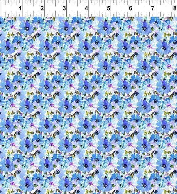 Watercolor Beauty Summer in Blue - Mercury Craft Co.