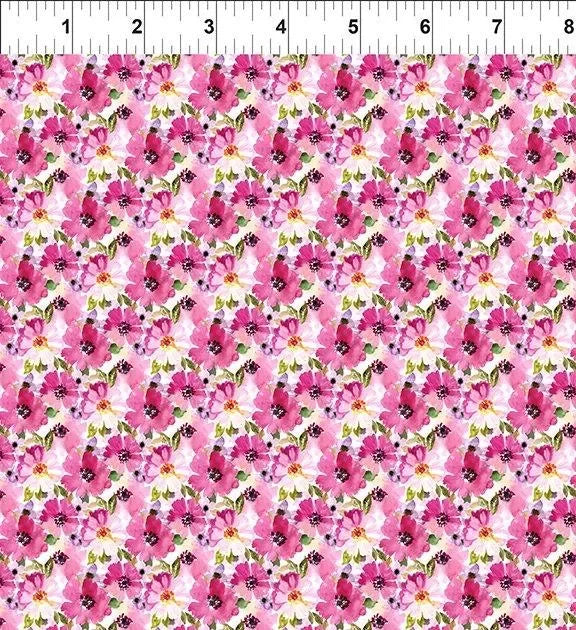 Watercolor Beauty Summer in Magenta - Mercury Craft Co.