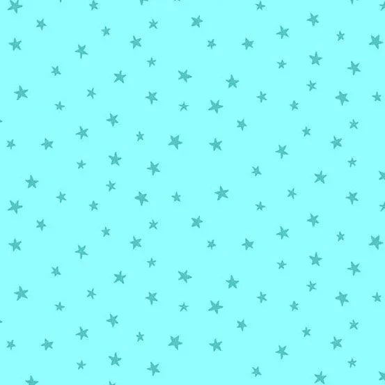 Believe Rainbow Stars in Teal - Mercury Craft Co.