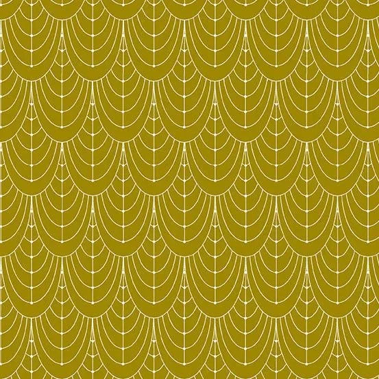 Century Prints Deco Curtains in Brass - Mercury Craft Co.