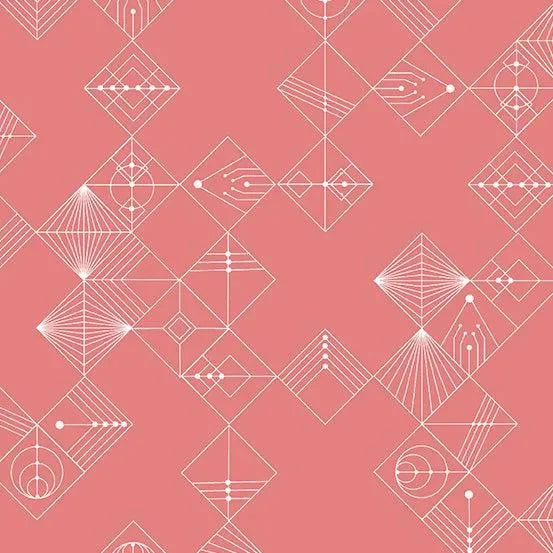 Century Prints Deco Tiles in Dawn - Mercury Craft Co.