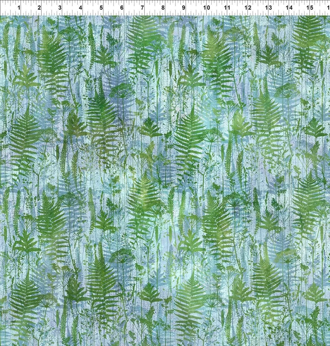 Haven Ferns in Blue - Mercury Craft Co.