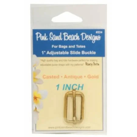 Adjustable Slide Buckle in Antique Gold - Mercury Craft Co.