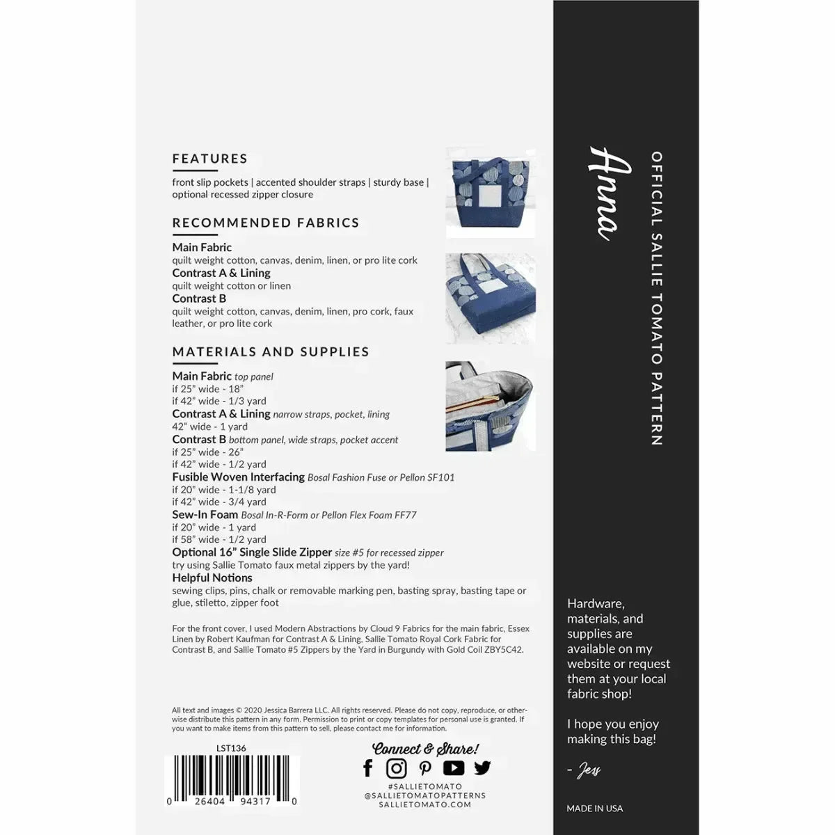 Anna Pattern - Mercury Craft Co.