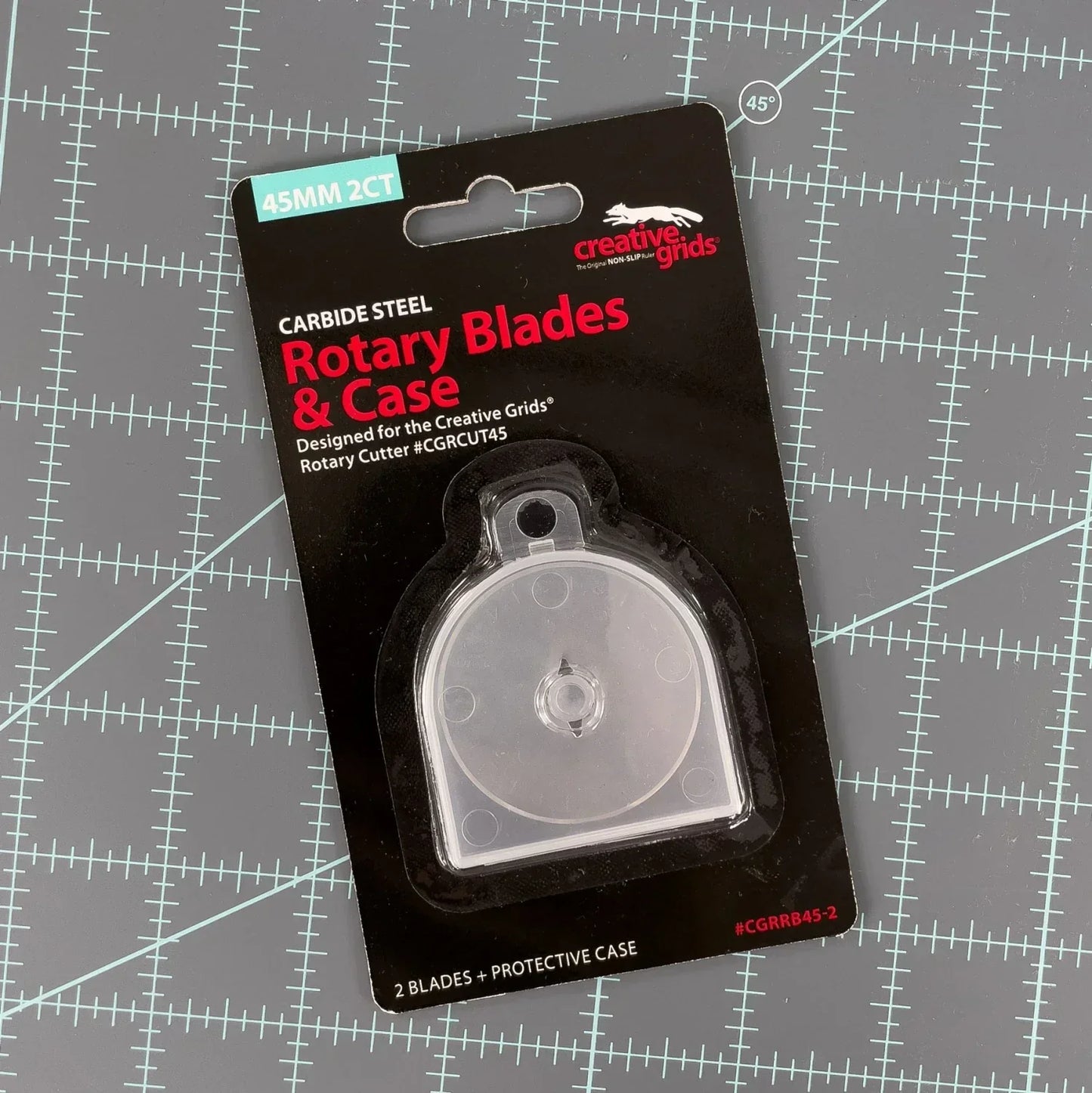 Creative Grids 45mm Replacement Rotary Blade 2pk - Mercury Craft Co.