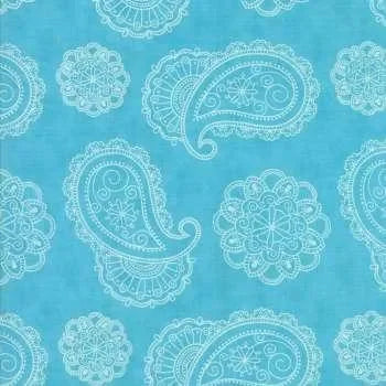 Caravan Roundup Blue Paisley - Mercury Craft Co.
