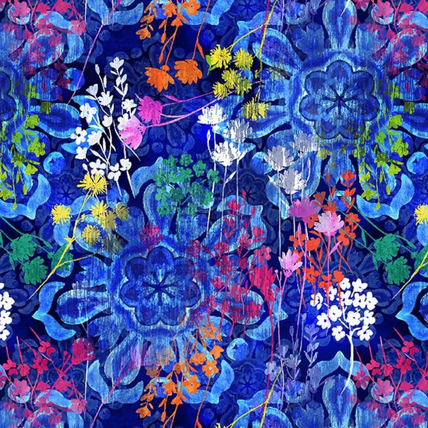 Chantal Medallion in Navy - Mercury Craft Co.