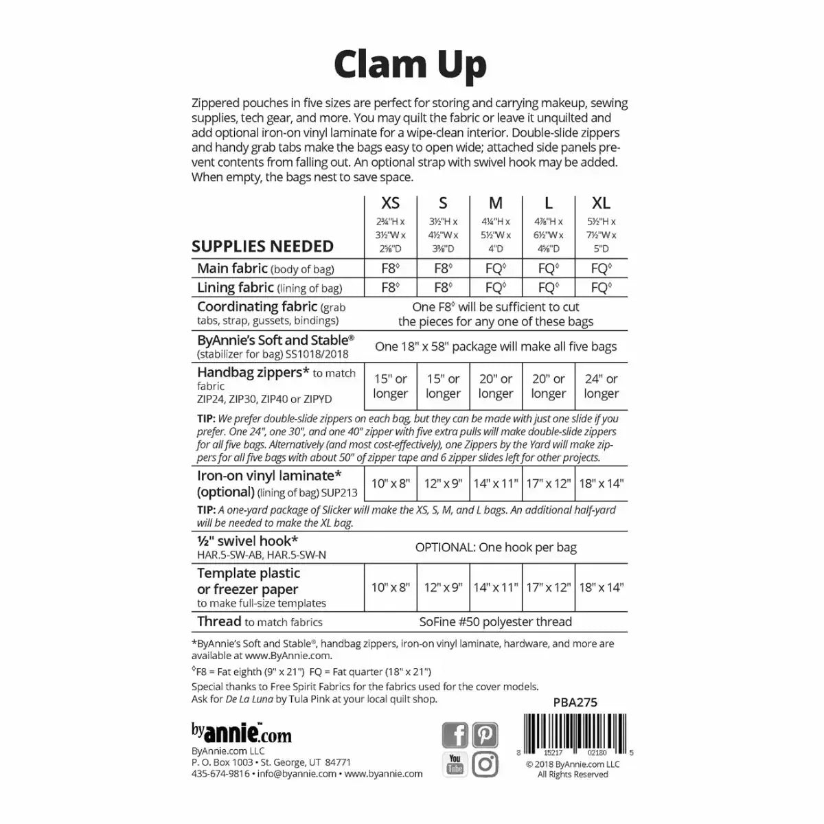Clam Up Pattern - Mercury Craft Co.
