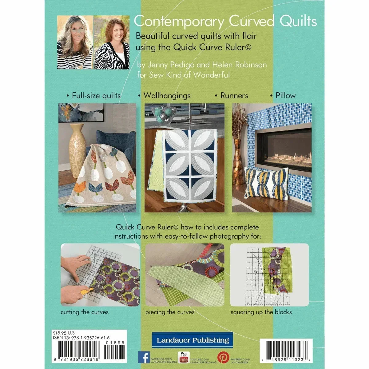 Contemporary Curved Quilts - Softcover - Mercury Craft Co.