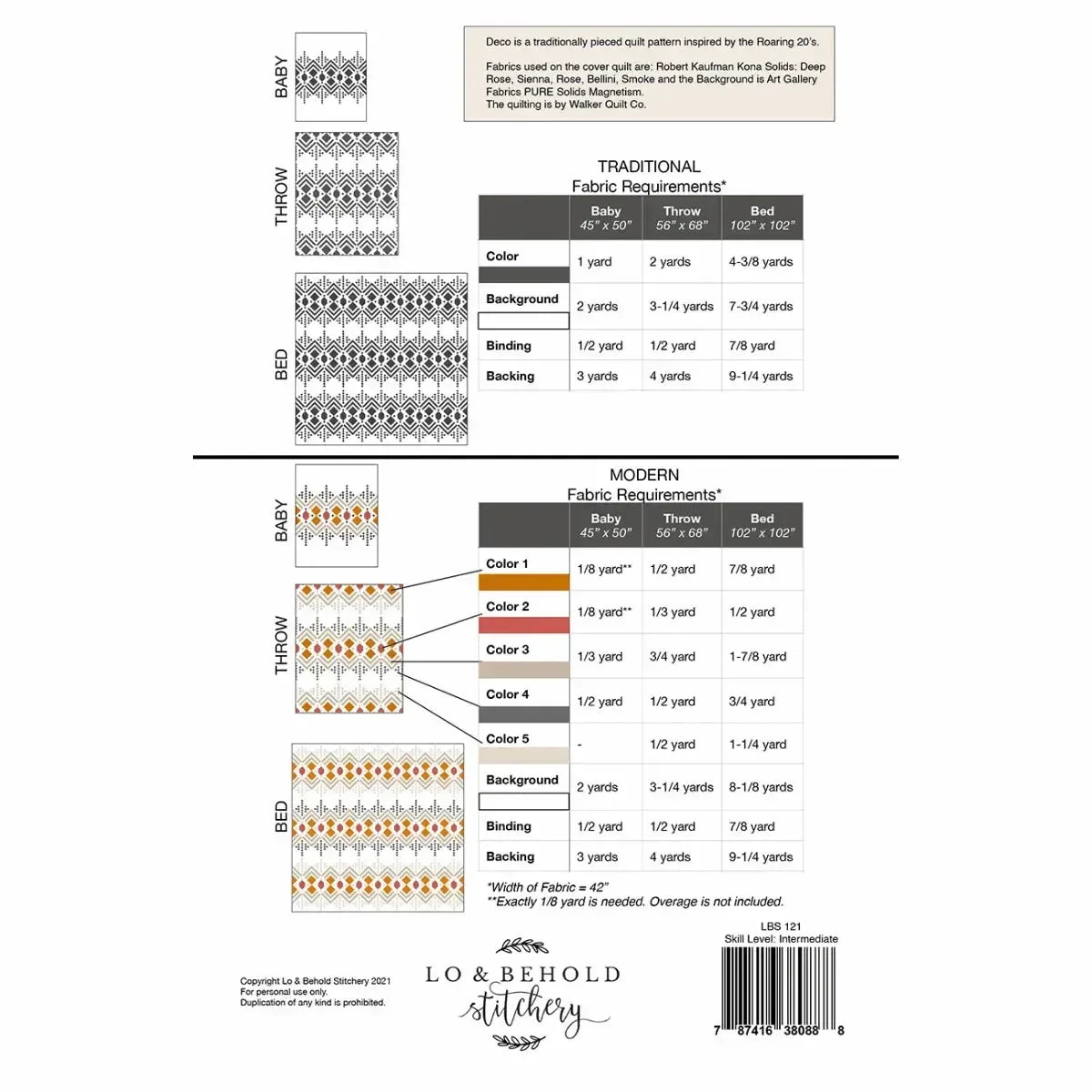 Deco Quilt Pattern - Mercury Craft Co.