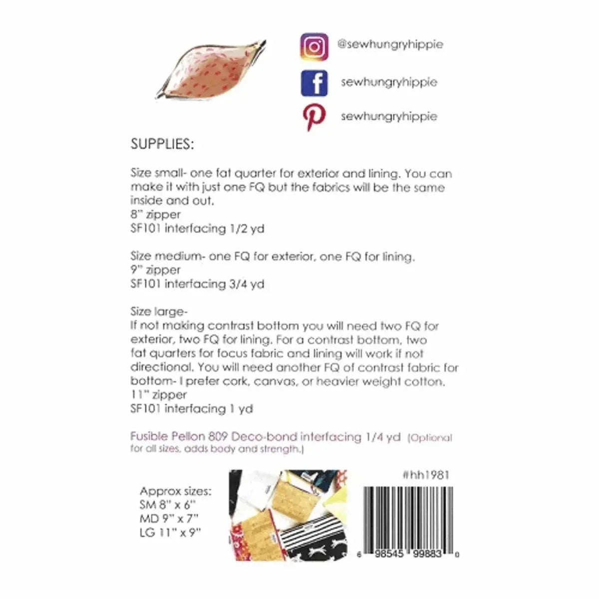 Easy Zipper Cases Pattern - Mercury Craft Co.