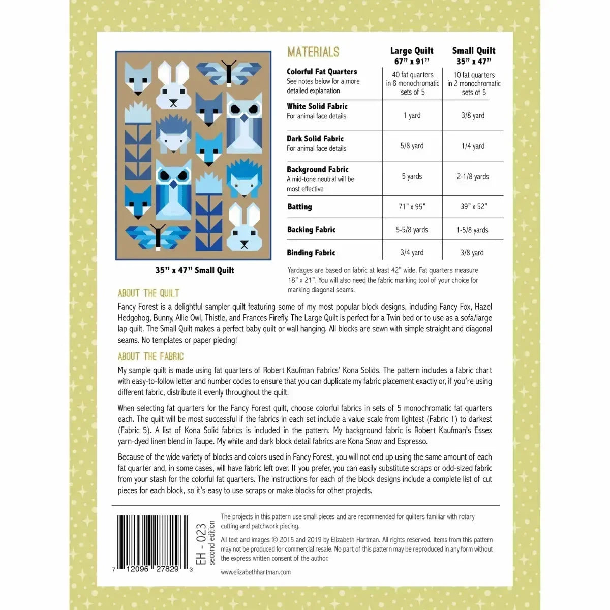 Fancy Forest Quilt Pattern - Mercury Craft Co.