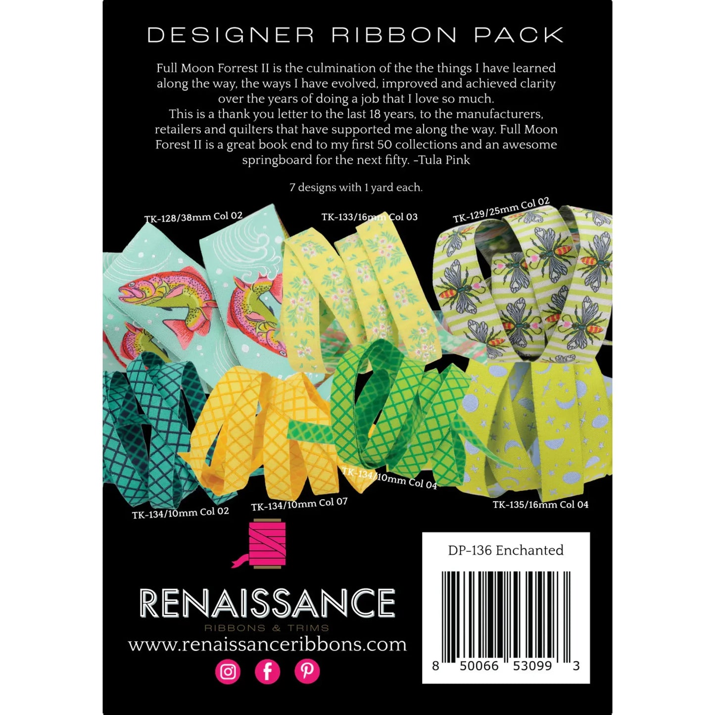 Full Moon Forest II Designer Ribbon Pack in Enchanted - Mercury Craft Co.