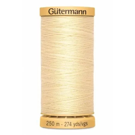 Gutermann Cream #1105 50wt 273yds Natural Cotton Thread - Mercury Craft Co.