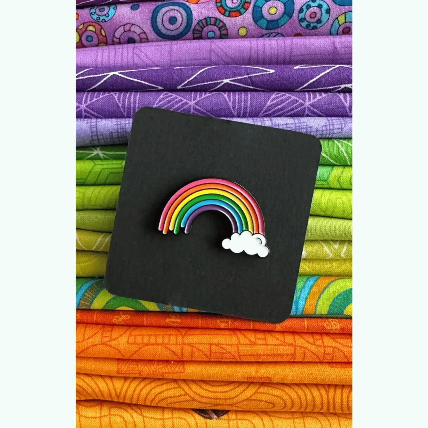 Happy Highway Rainbow Enamel Pin - Mercury Craft Co.