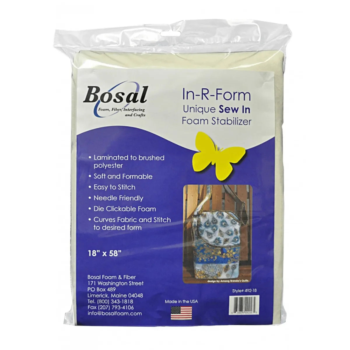 In-R-Form Sew in Foam Stabilizer 18" x 58" - Mercury Craft Co.