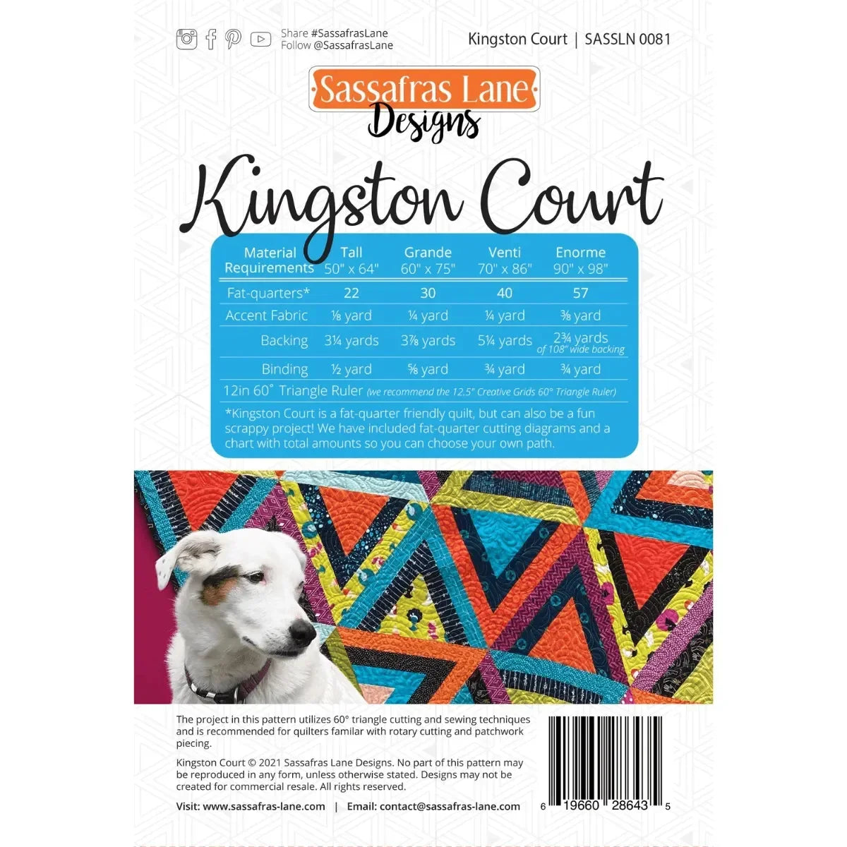 Kingston Court Quilt Pattern - Mercury Craft Co.