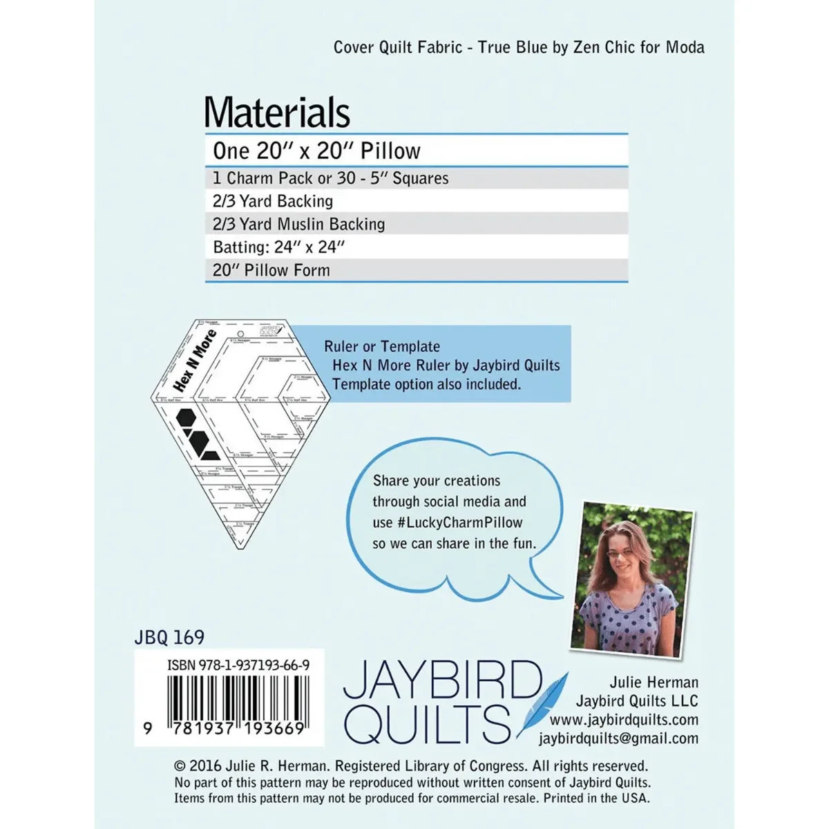 Lucky Charm Pillow Pattern - Mercury Craft Co.