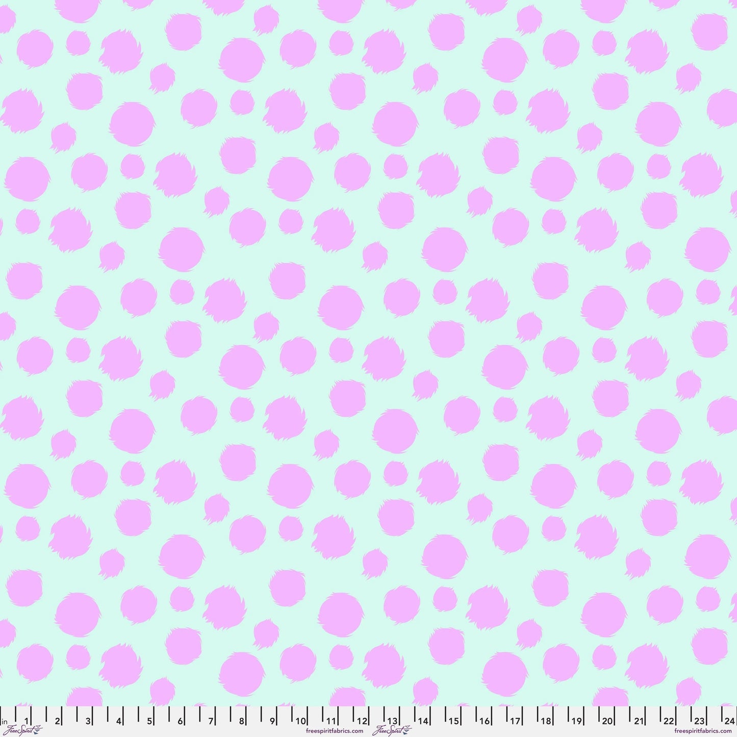 Tabby Road (Deja Vu) Fur Ball in Technomint Minky - Mercury Craft Co.