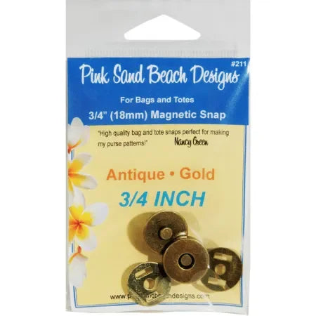 Magnetic Purse Snap in Antique Gold - Mercury Craft Co.