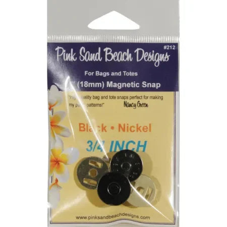 Magnetic Purse Snap in Black Nickel - Mercury Craft Co.