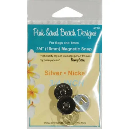 Magnetic Purse Snap in Silver Nickel - Mercury Craft Co.