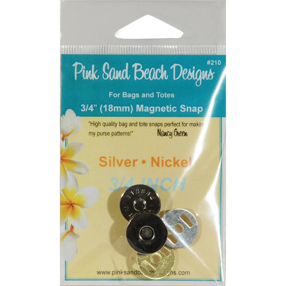 Magnetic Purse Snap in Silver Nickel