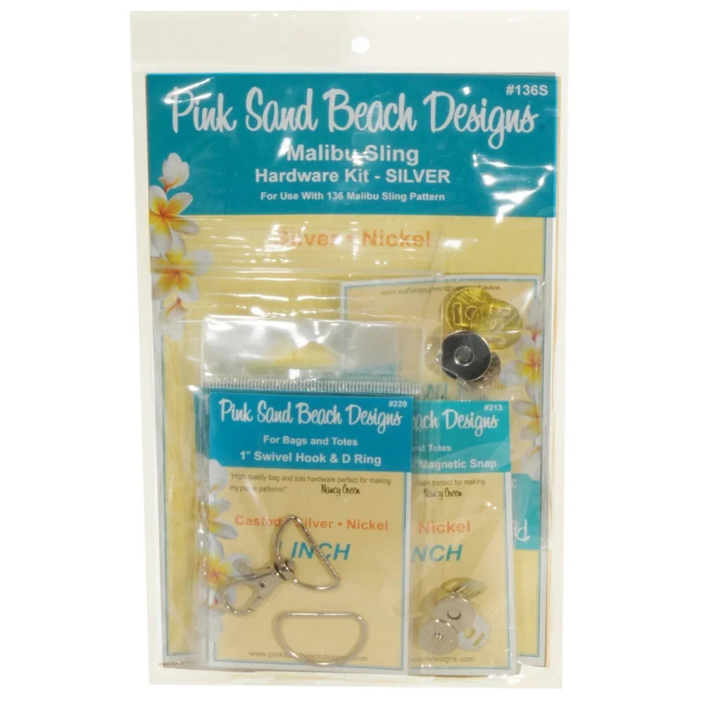 Malibu Sling Hardware Set in Silver