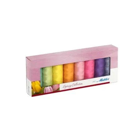 Mettler Silk Finish Cotton Thread 8 Spool Set - Spring - Mercury Craft Co.