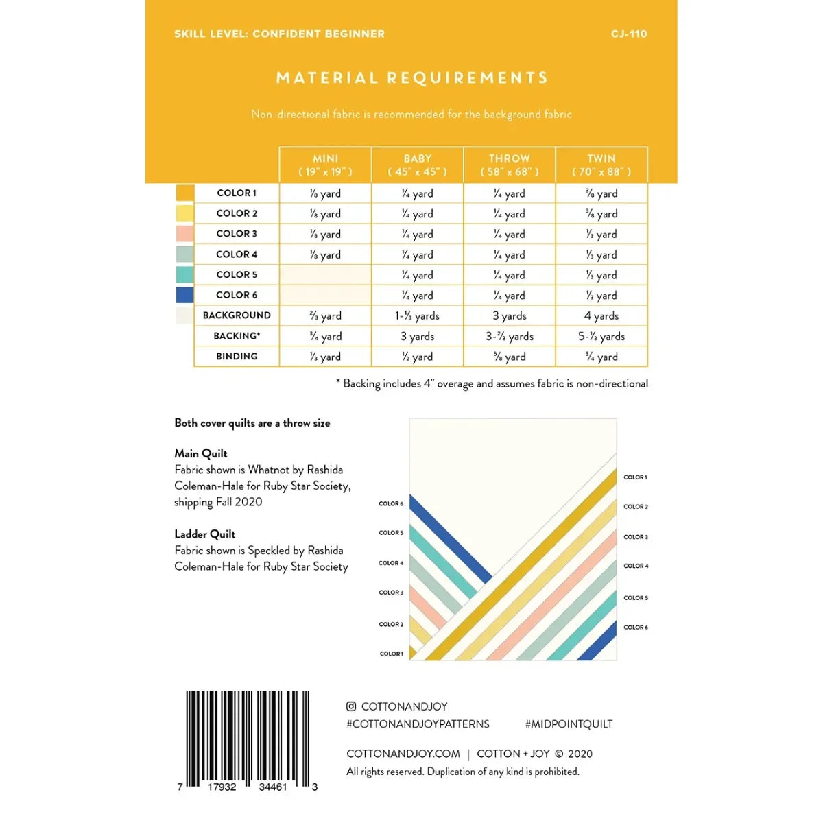 Midpoint Quilt Pattern - Mercury Craft Co.
