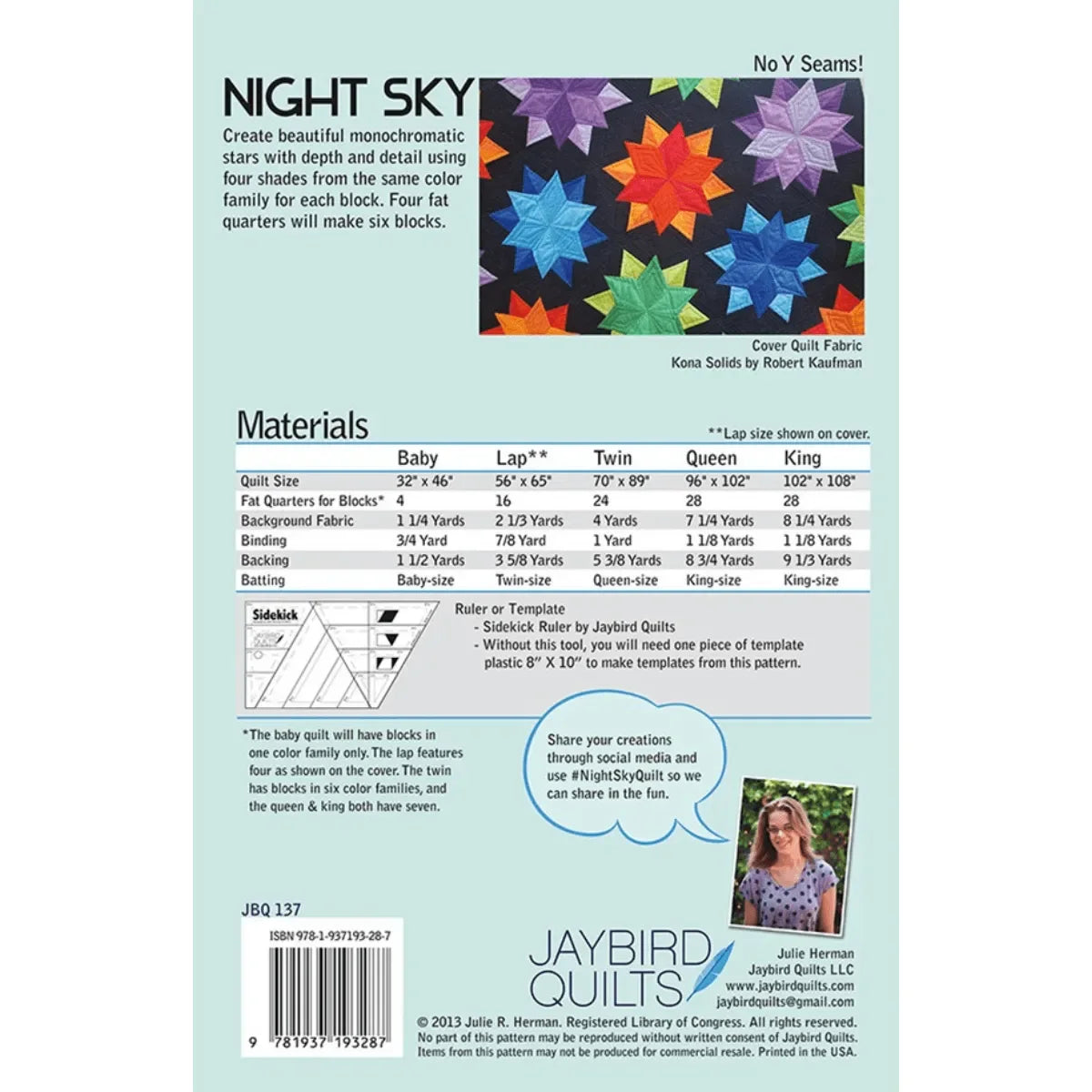 Night Sky Quilt Pattern - Mercury Craft Co.