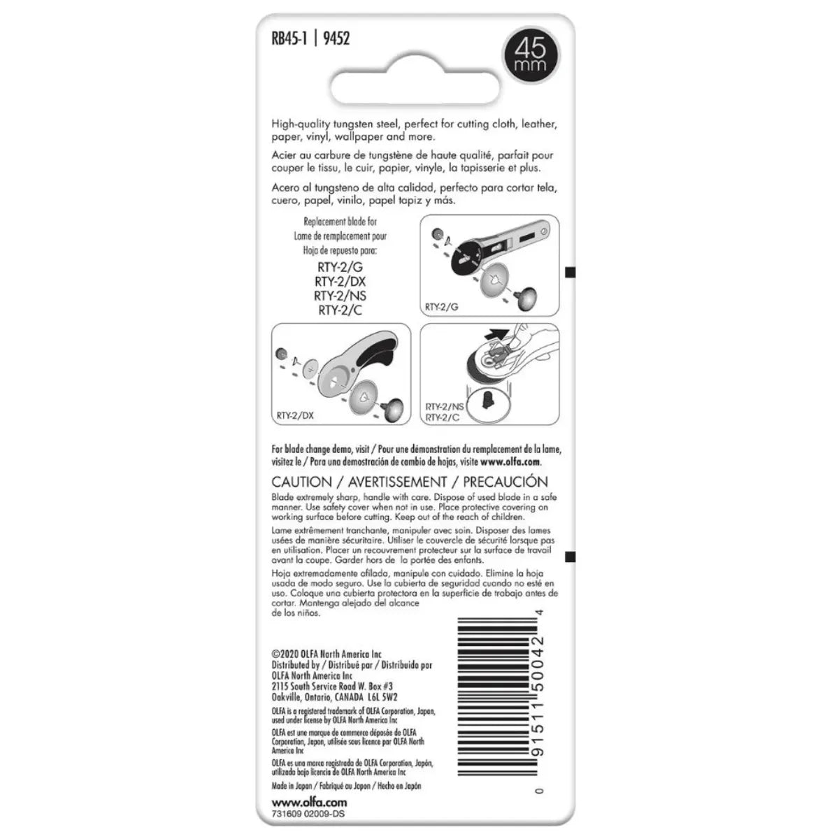 45mm Rotary Blade 1-pack - Mercury Craft Co.