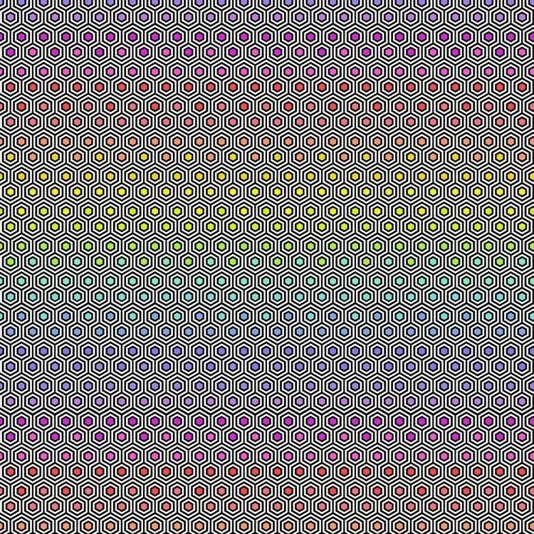 Hexy Rainbow in Ink - Mercury Craft Co.