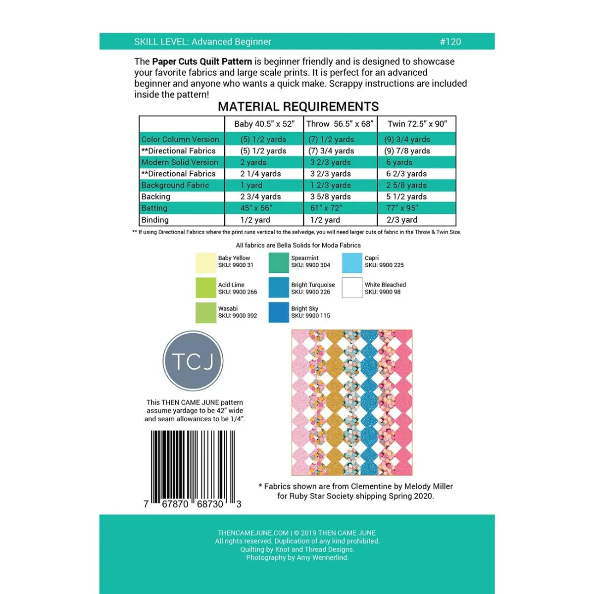 Paper Cuts Quilt Pattern - Mercury Craft Co.