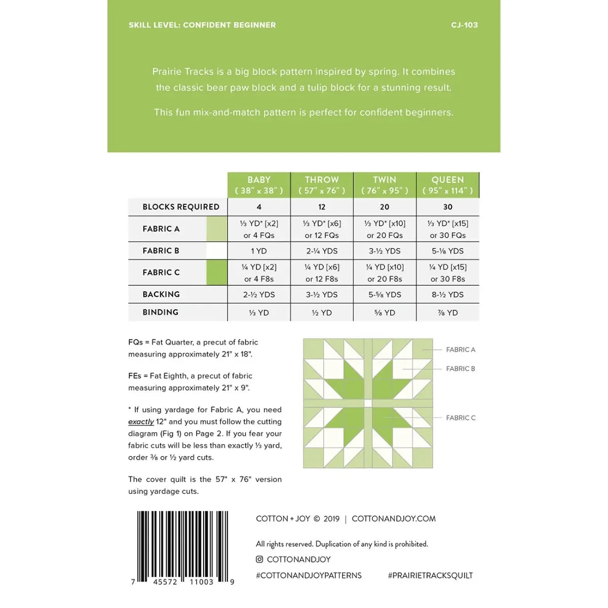 Prairie Tracks Quilt Pattern - Mercury Craft Co.