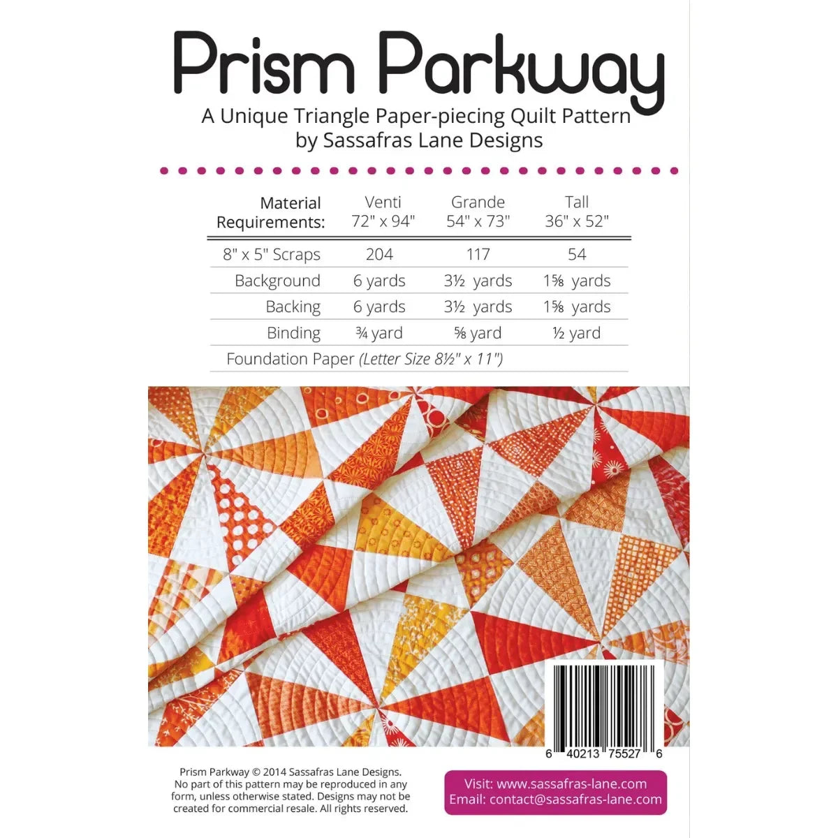 Prism Parkway Quilt Pattern - Mercury Craft Co.
