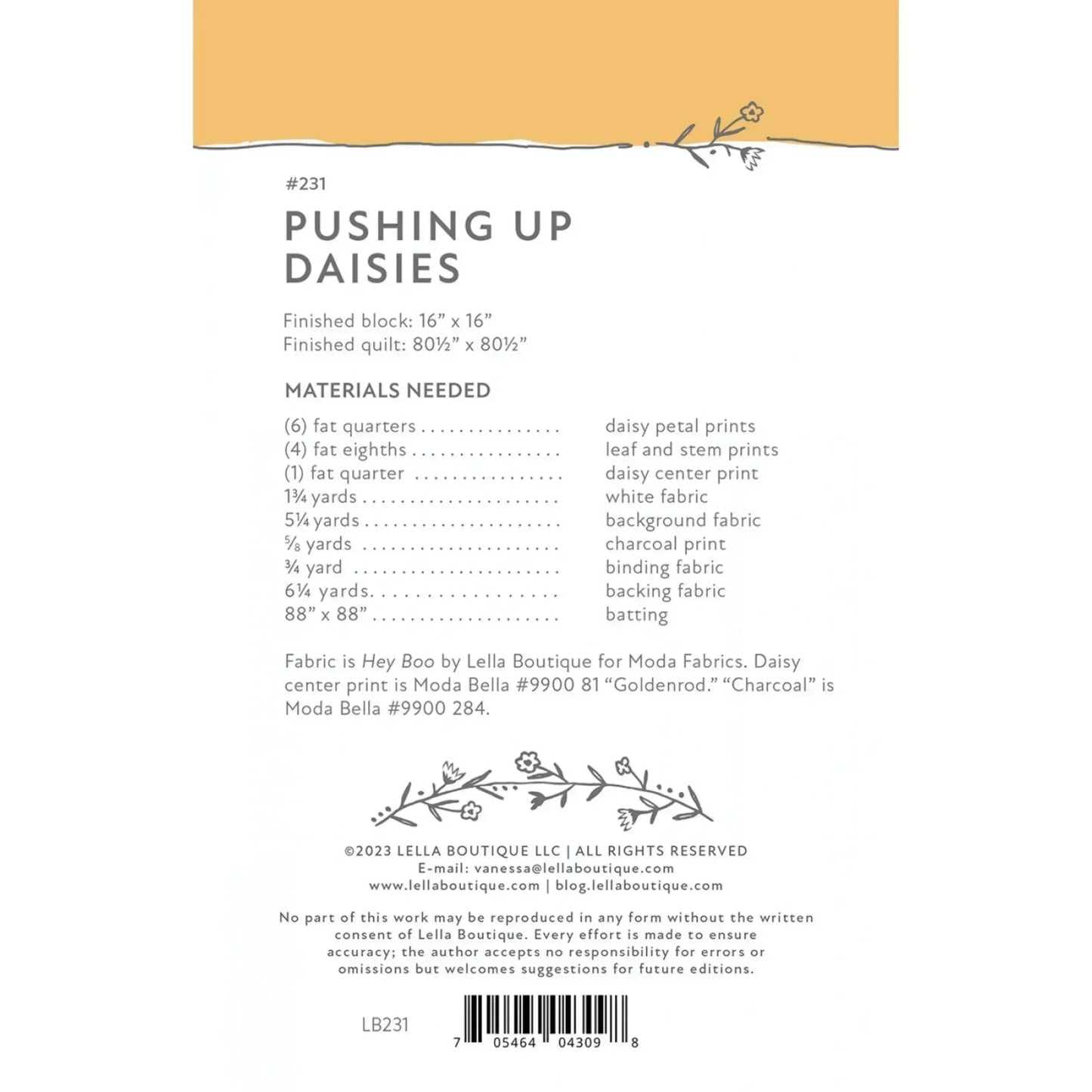 Pushing Up Daisies Quilt Pattern - Mercury Craft Co.