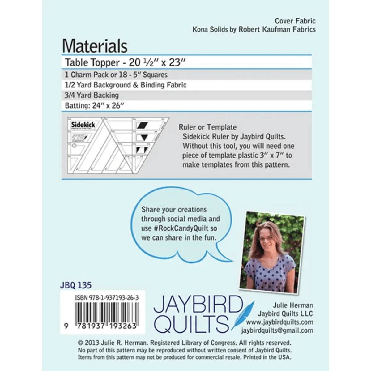 Rock Candy Table Topper Pattern - Mercury Craft Co.