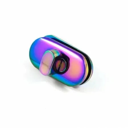 Small Turn Lock in Iridescent Rainbow - Mercury Craft Co.