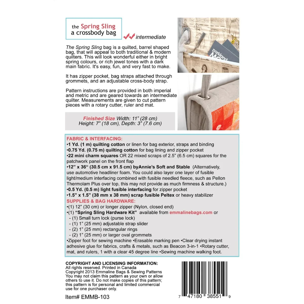 The Spring Sling Pattern - Mercury Craft Co.