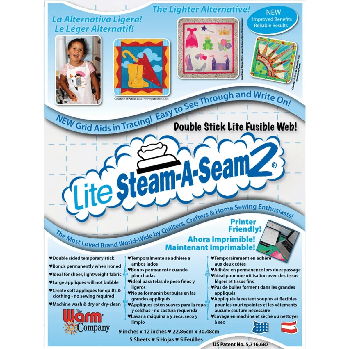 Steam A Seam 2 Lite 9" x 12" - Mercury Craft Co.