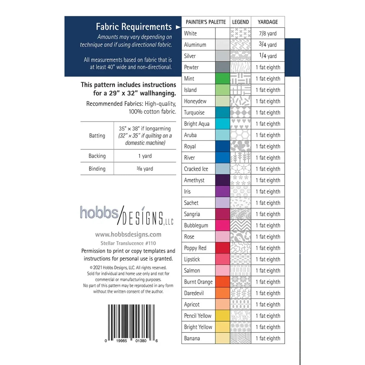 Stellar Translucence Wall-Hanging Pattern - Mercury Craft Co.