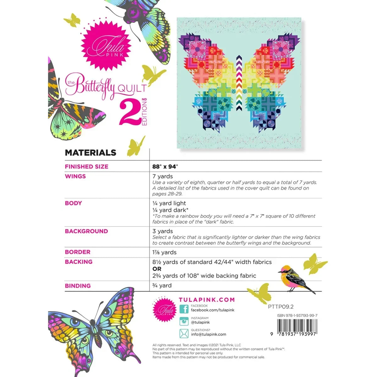The Butterfly Quilt 2nd Edition Quilt Pattern - Mercury Craft Co.