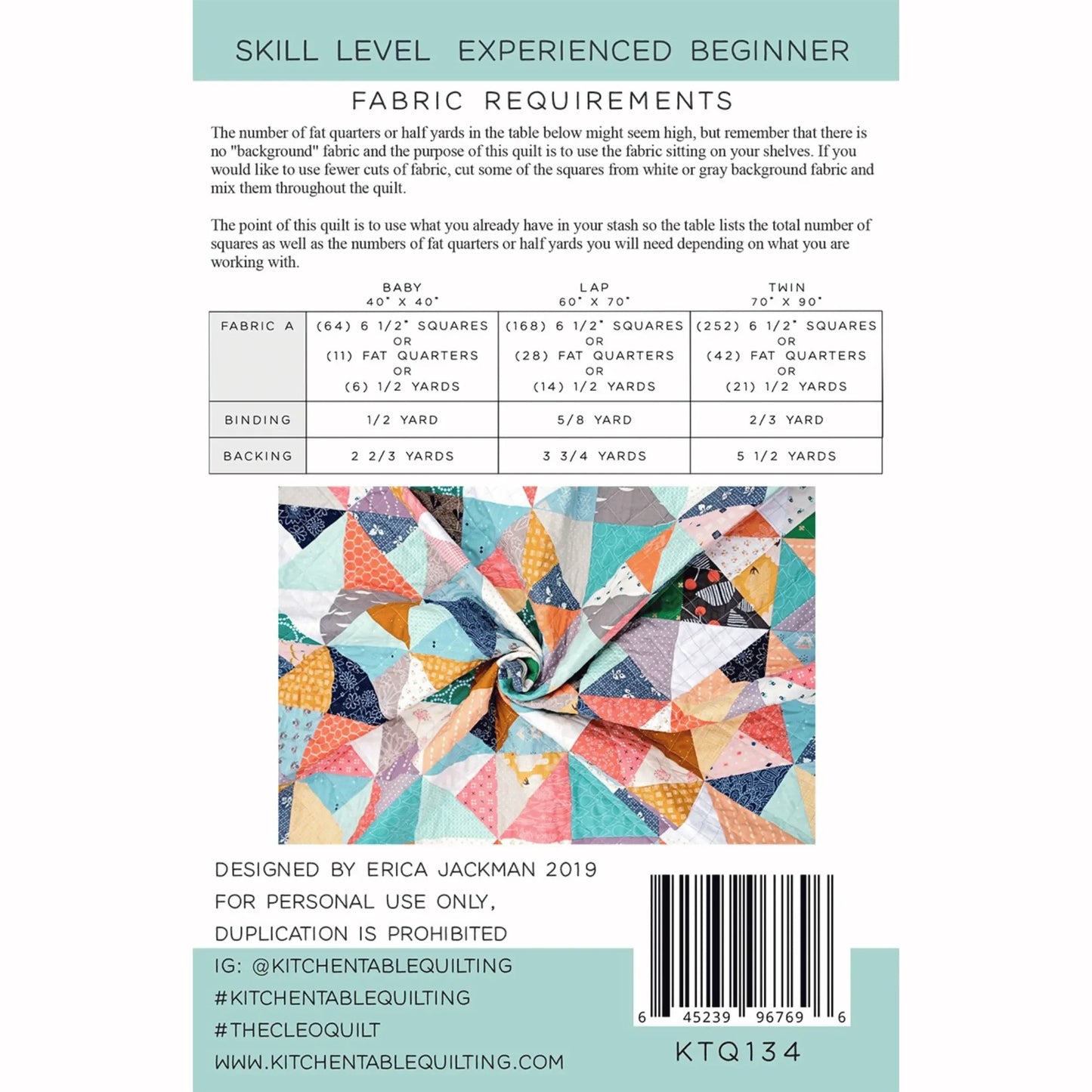 The Cleo Quilt Pattern - Mercury Craft Co.