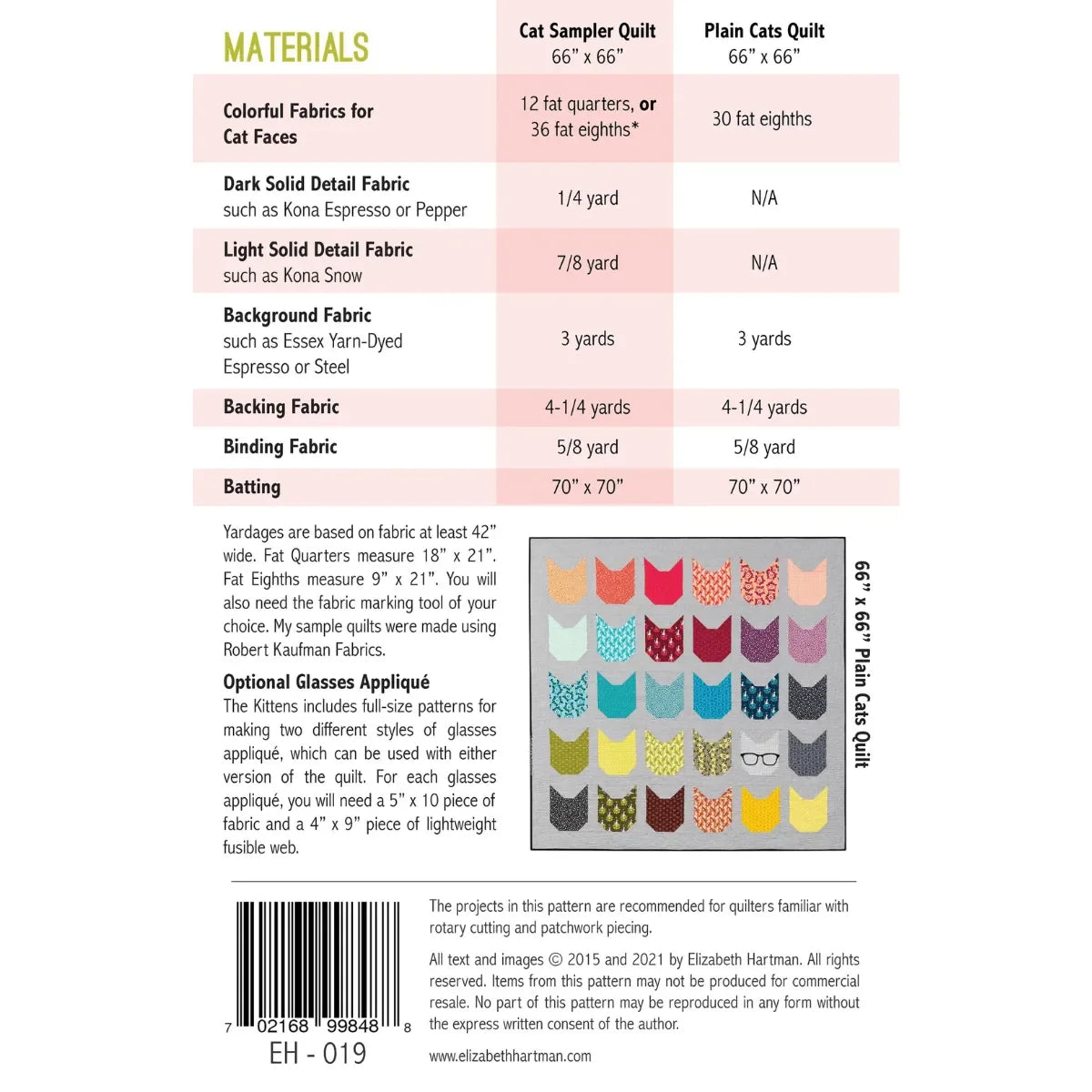 The Kittens Quilt Pattern - Mercury Craft Co.