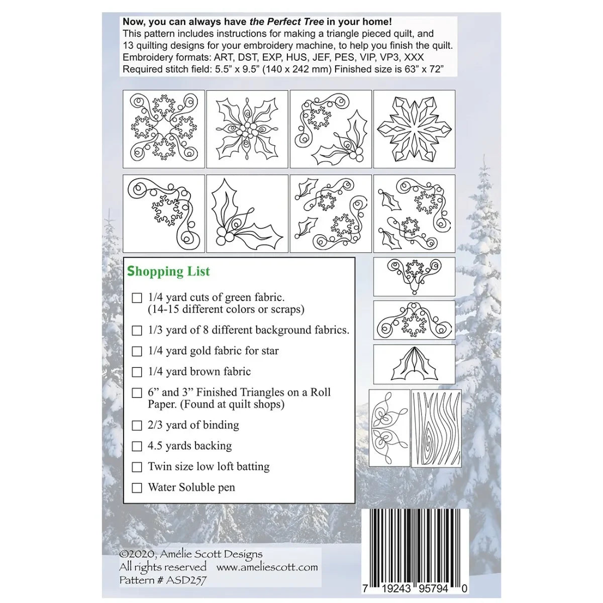 The Perfect Tree Quilt Pattern - Mercury Craft Co.