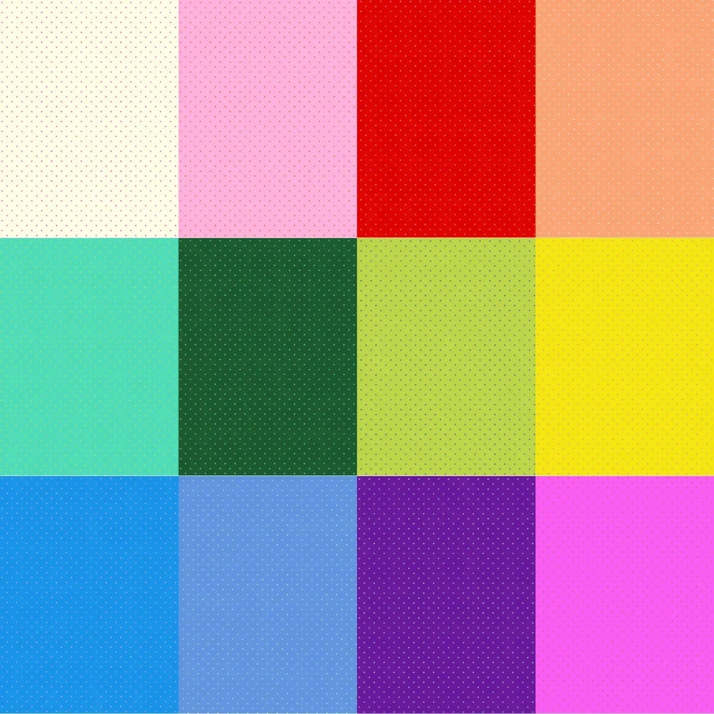 True Colors Tiny Dots Fat Quarter Bundle - Mercury Craft Co.