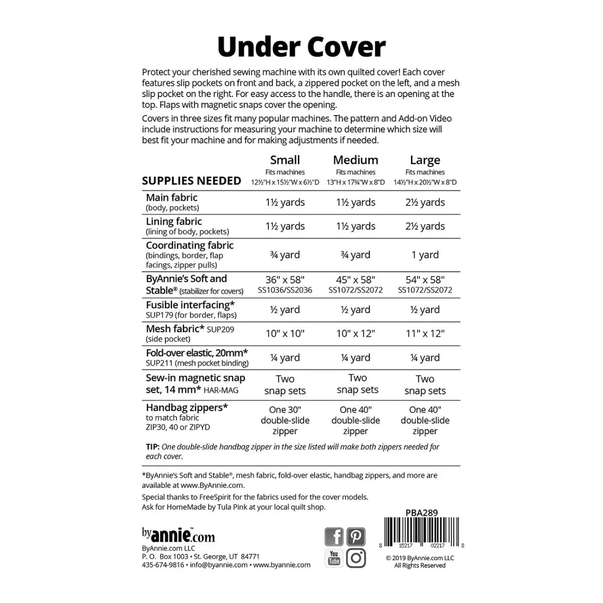 Under Cover Pattern - Mercury Craft Co.