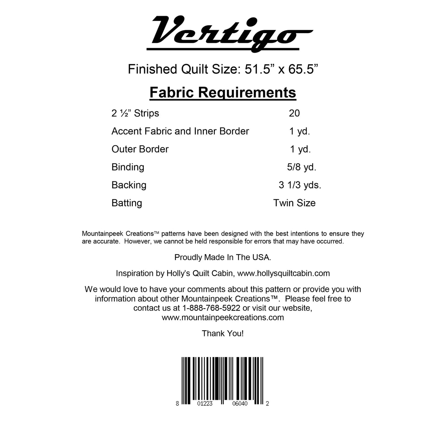 The Vertigo Quilt Pattern - Mercury Craft Co.