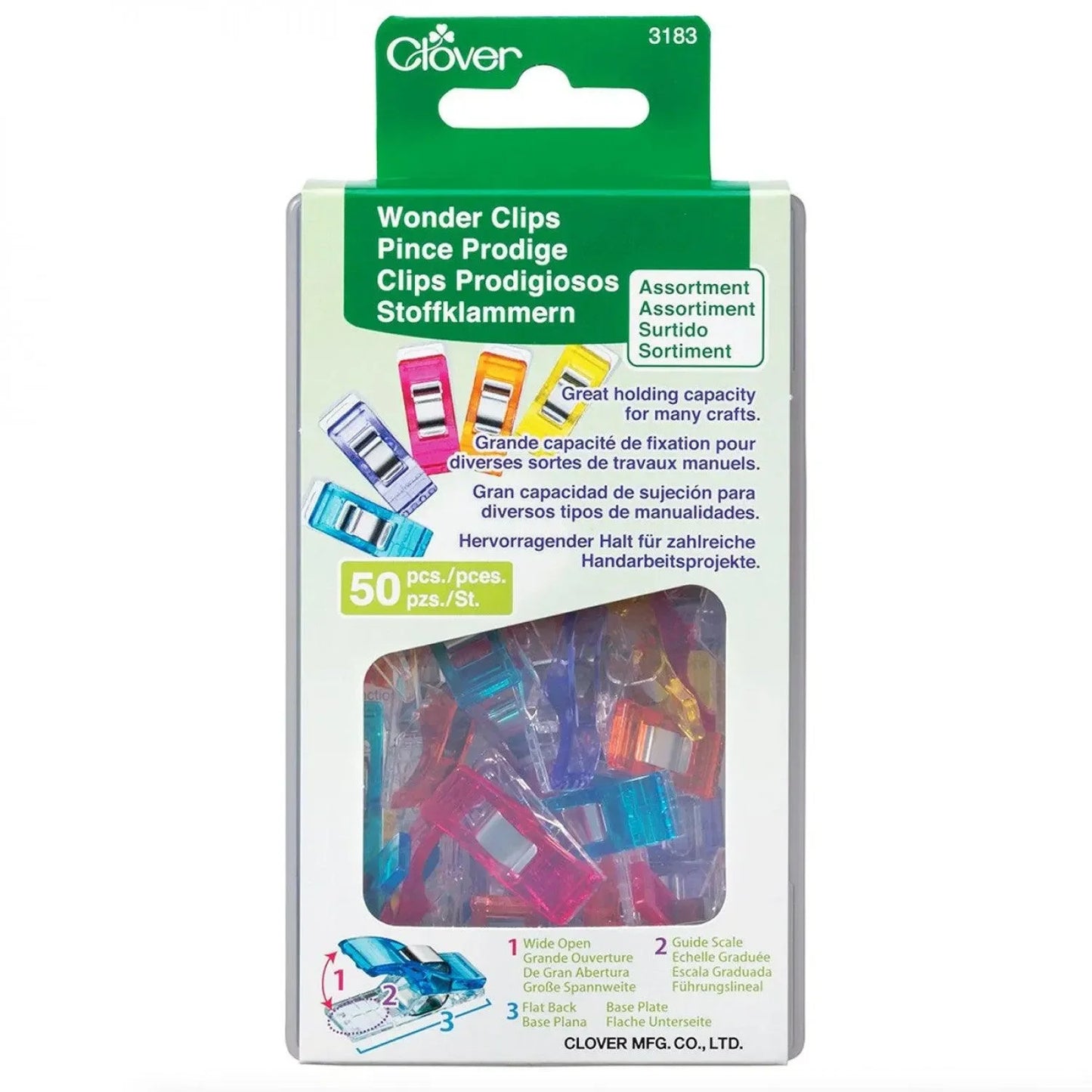 Wonder Clips Assorted Colors 50ct - Mercury Craft Co.